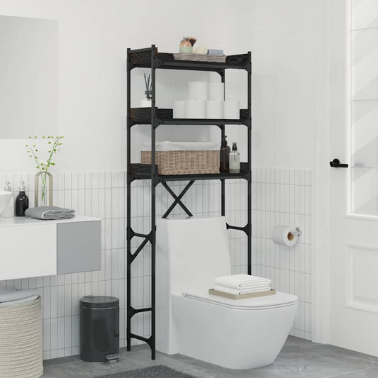 Mosógép polc polcokkal tárolóval 67 x 25 x 163 cm Faanyag