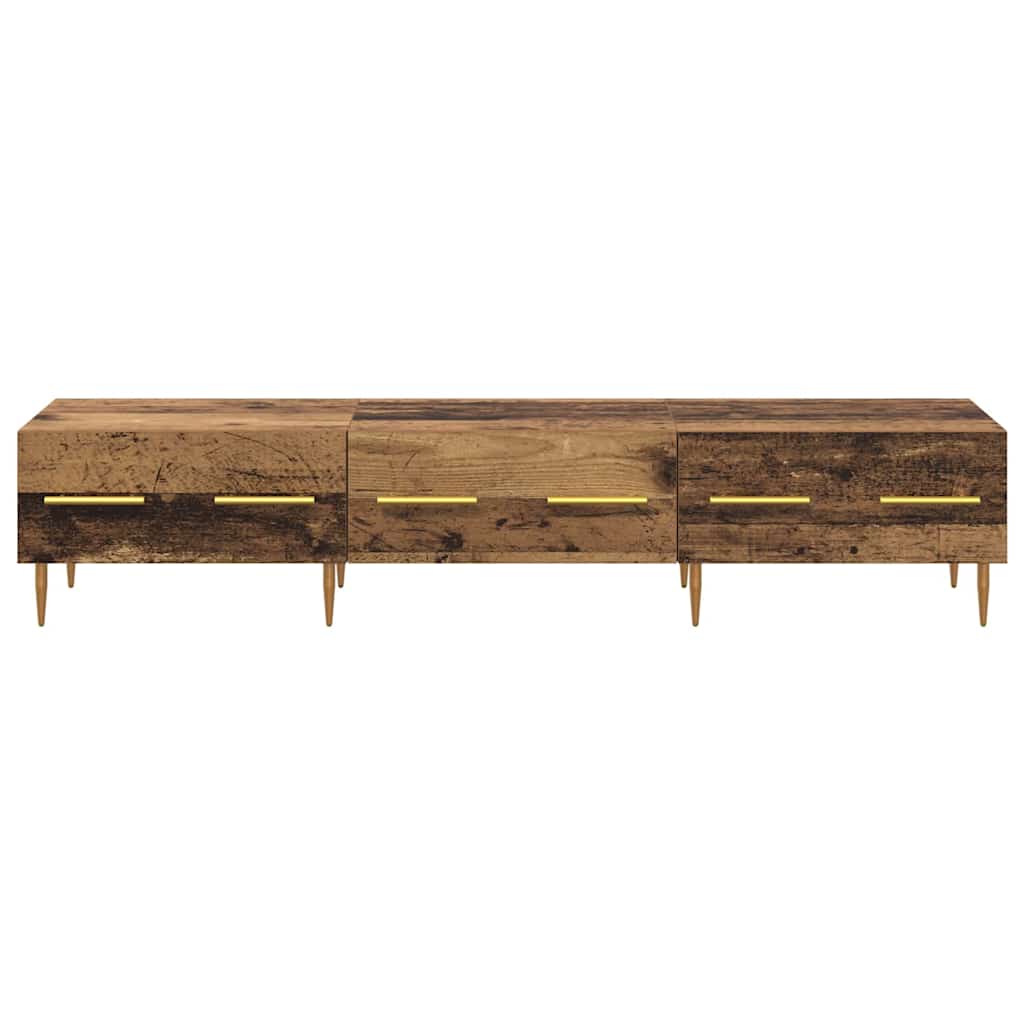 TV szekrény fiókkal Öreg fa 150 x 36 x 30 cm Faanyag