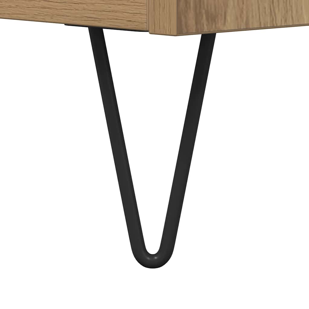 TV szekrény fiókkal kézműves tölgy 150 x 36 x 30 cm Faanyag