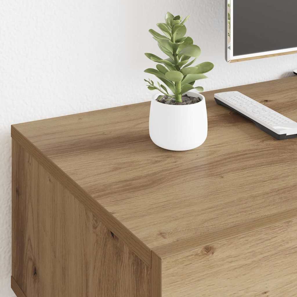 TV szekrény fiókkal kézműves tölgy 150 x 36 x 30 cm Faanyag