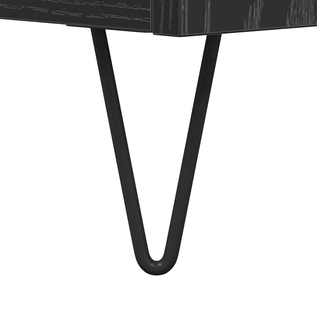 TV szekrény fiókkal Musta tammi 150 x 36 x 30 cm Faanyag