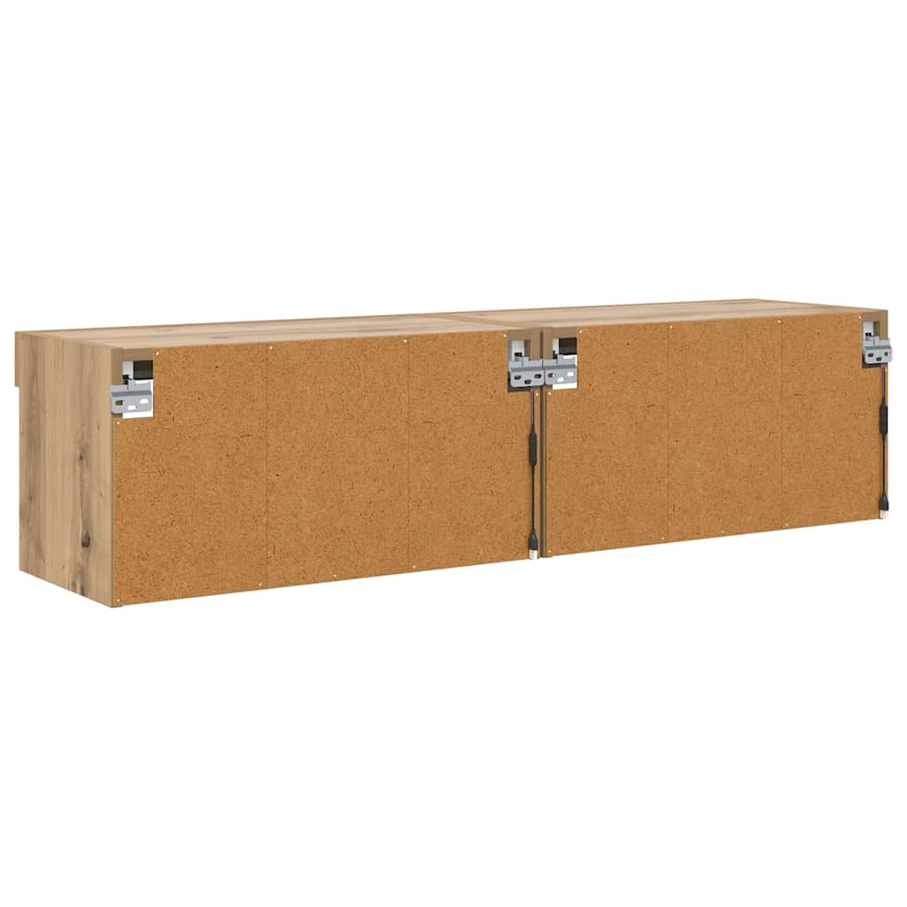 TV szekrények 2 pcs Artisan tölgy 60 x 30 x 30 cm Faanyag