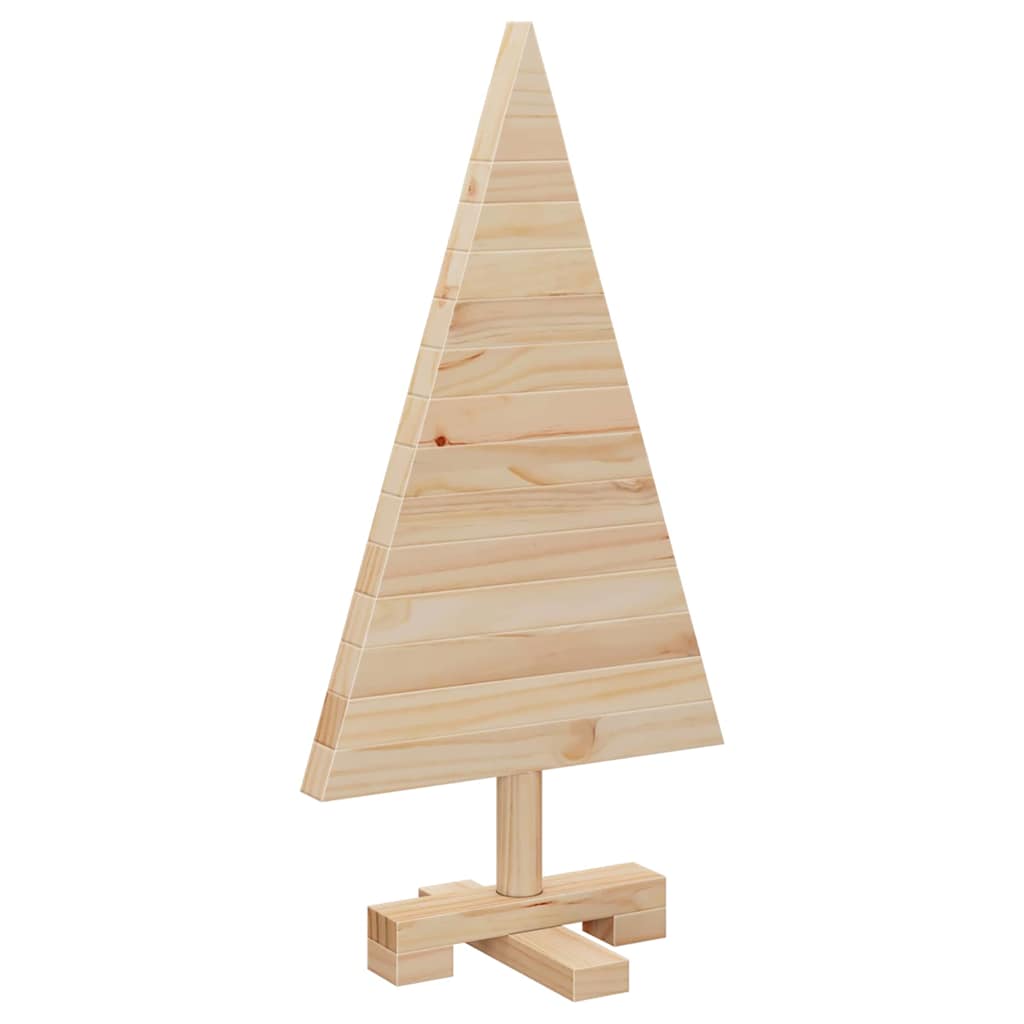Karácsonyfák állvánnyal Természetes 60 cm Tömör fenyőfa