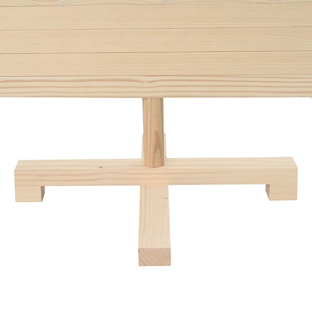 Karácsonyfák állvánnyal Természetes 120 cm Tömör fenyőfa
