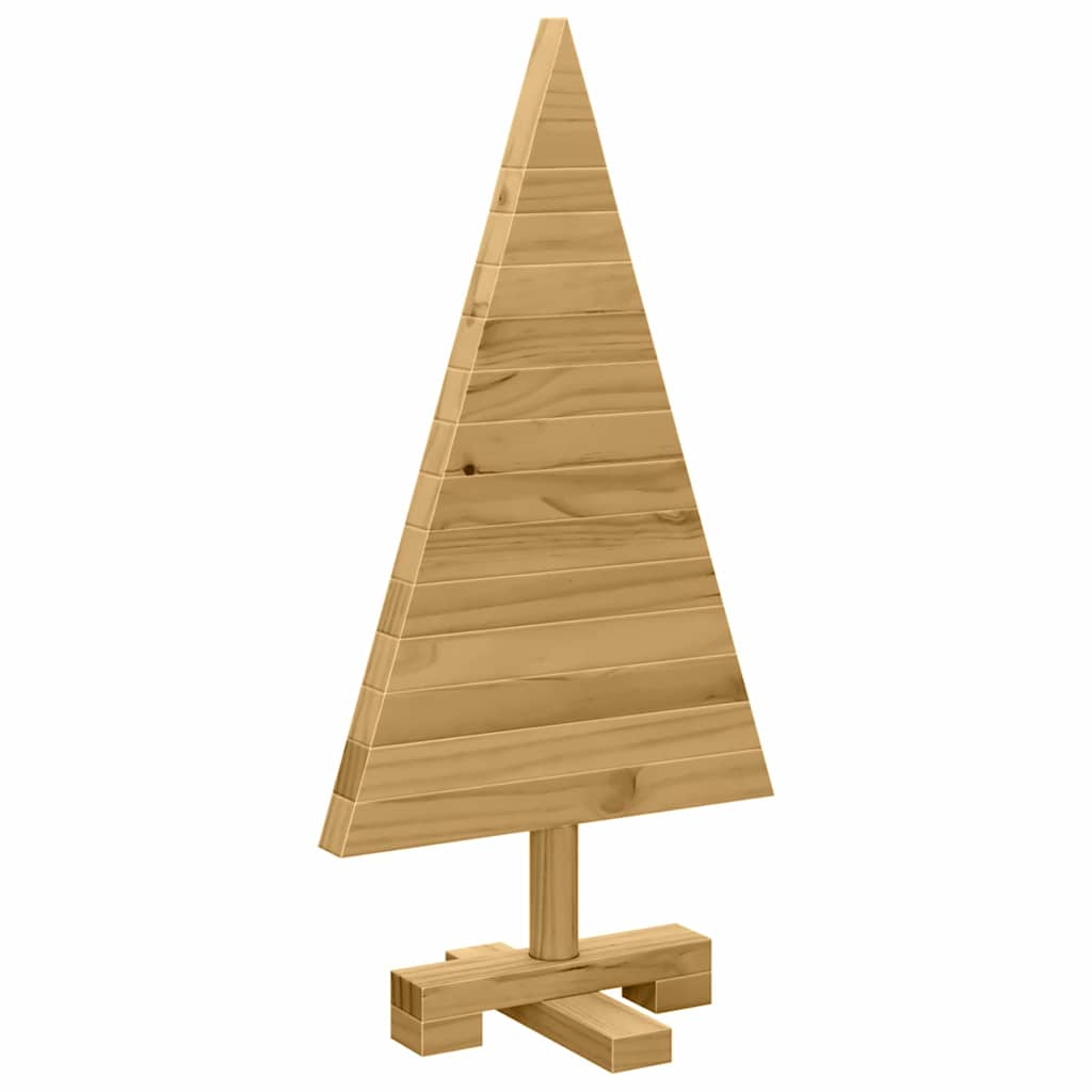 Karácsonyfák állvánnyal Barna 60 cm Tömör fenyőfa