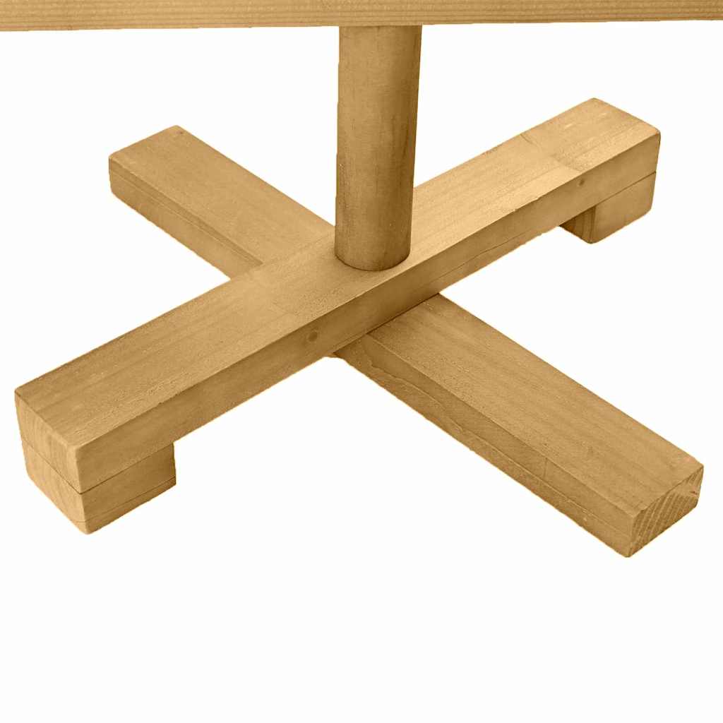 Karácsonyfák állvánnyal Barna 90 cm Tömör fenyőfa