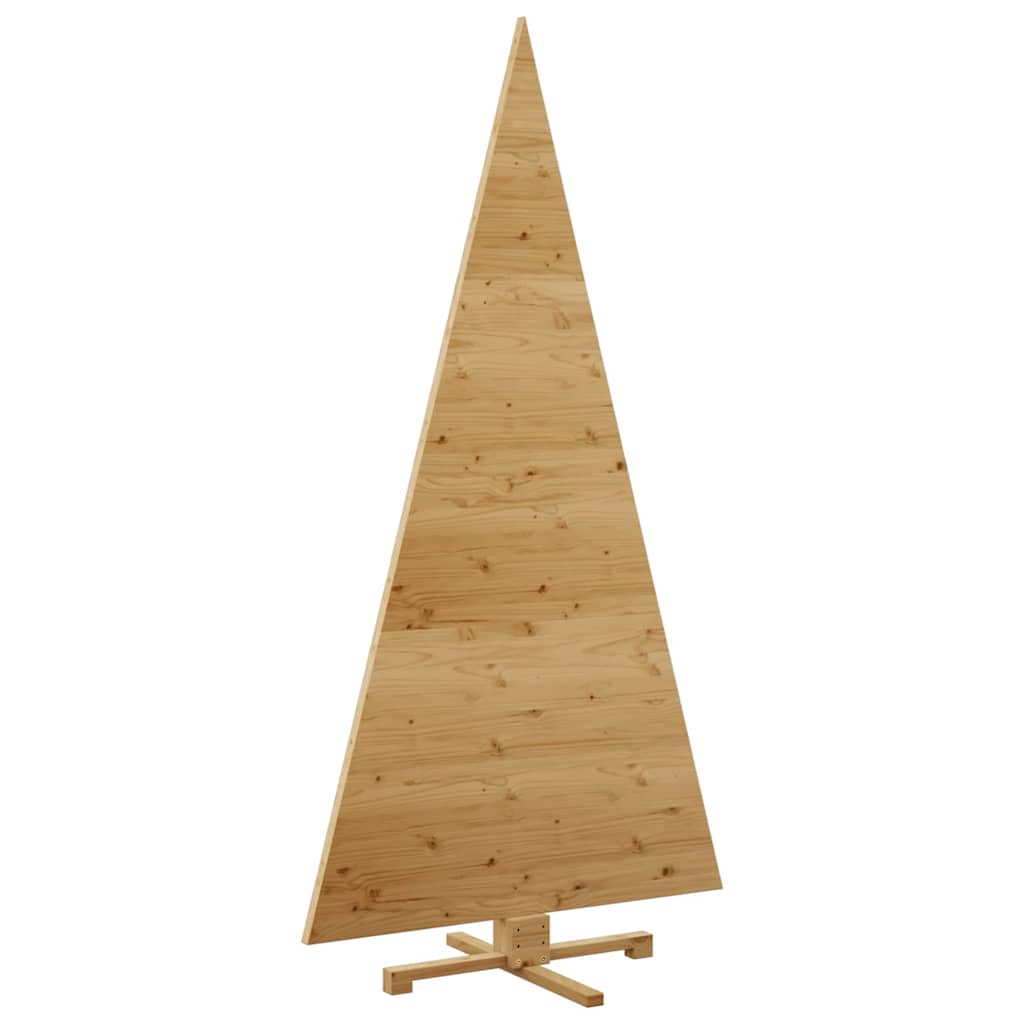 Karácsonyfák állvánnyal Barna 210 cm Tömör fenyőfa