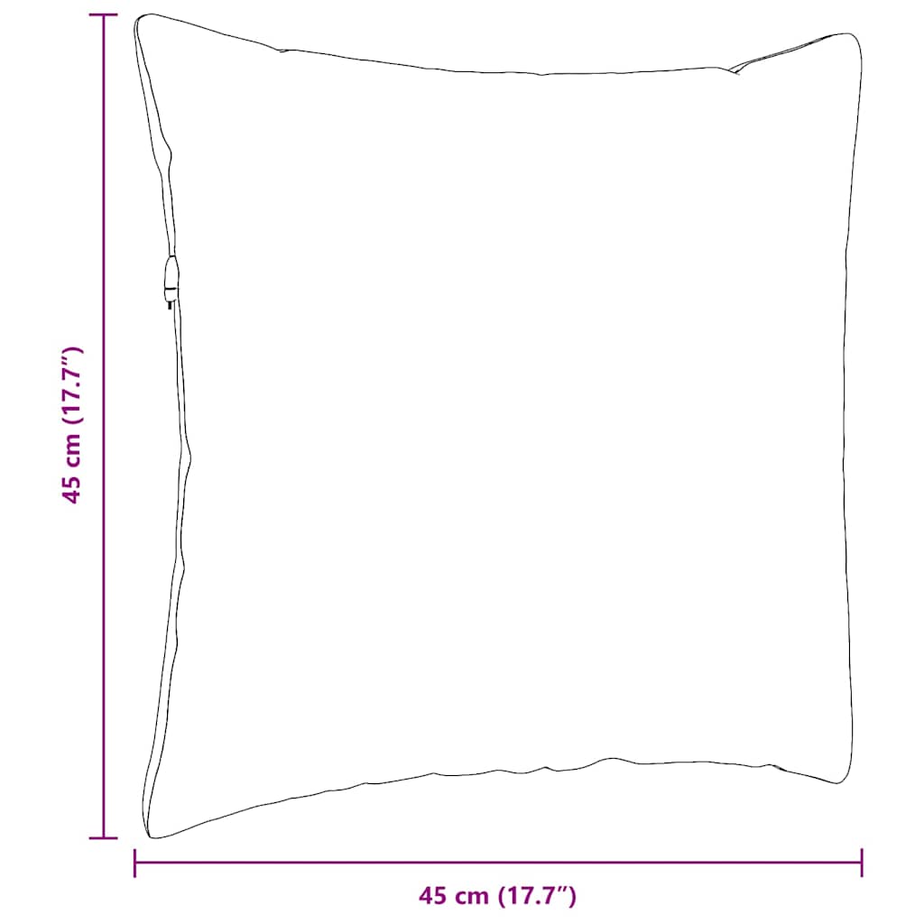 Kanapé párnák 2 pcs Kék 45 x 45 cm Bársonyos szövet