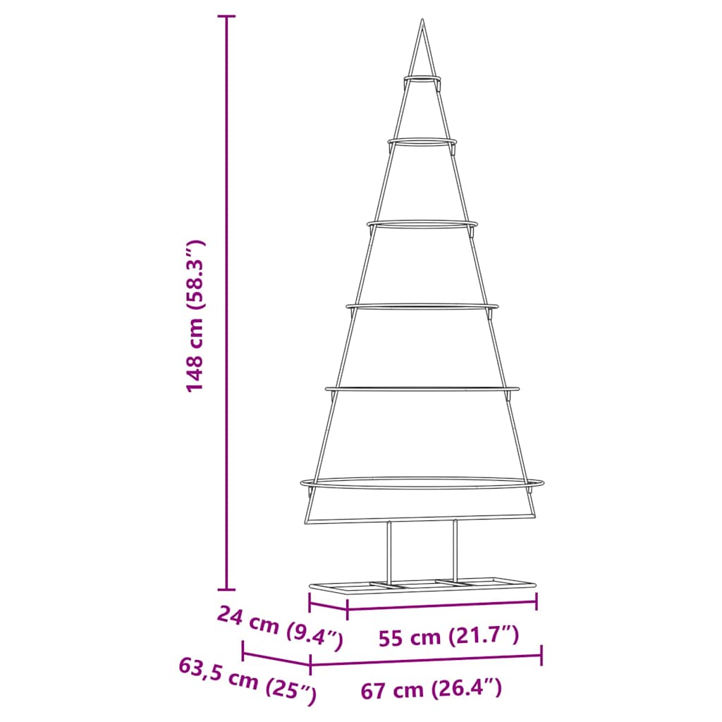 Fém karácsonyfa állvánnyal Arany 150 cm Porszórt Acél
