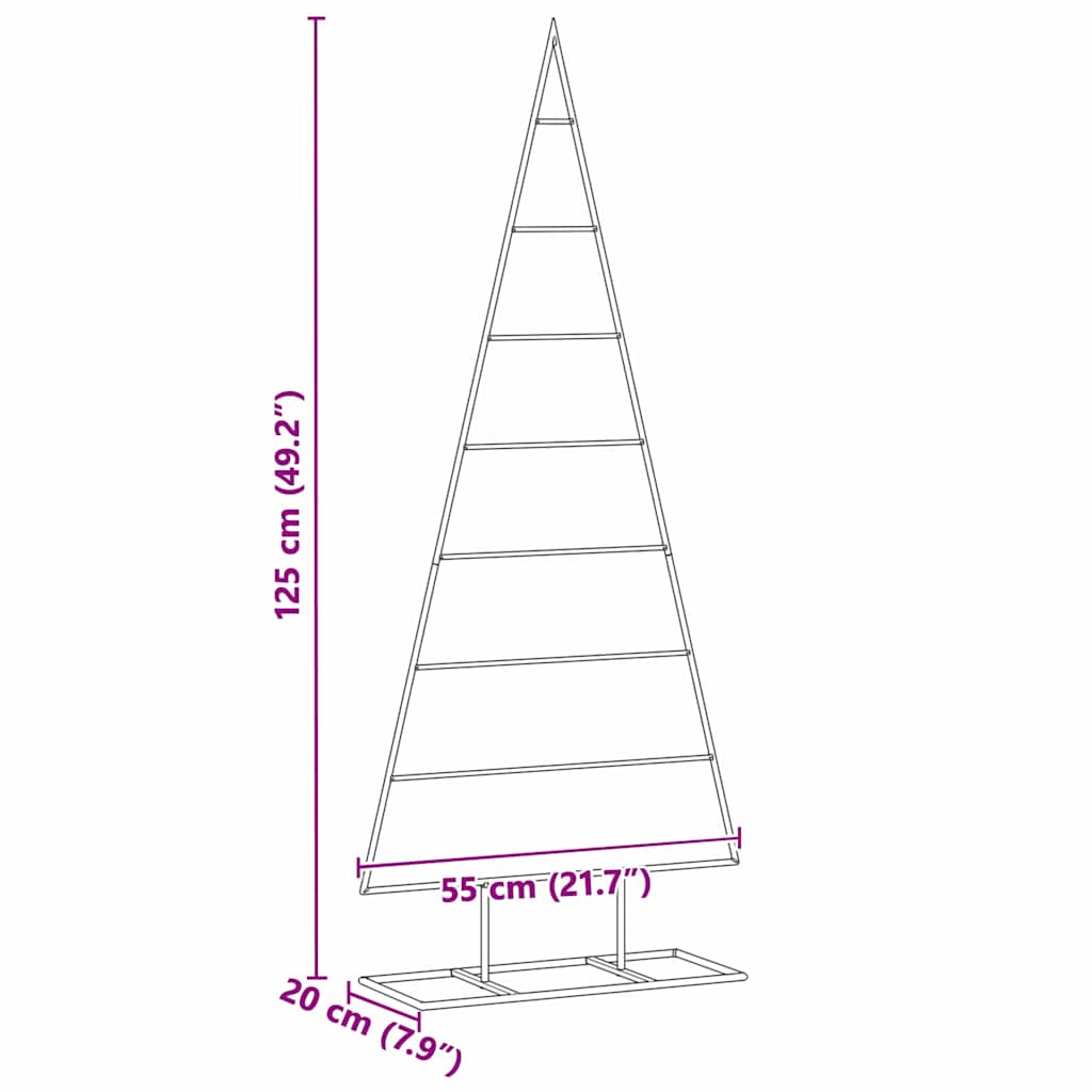 Fém karácsonyfa állvánnyal Arany 125 cm Porszórt Acél