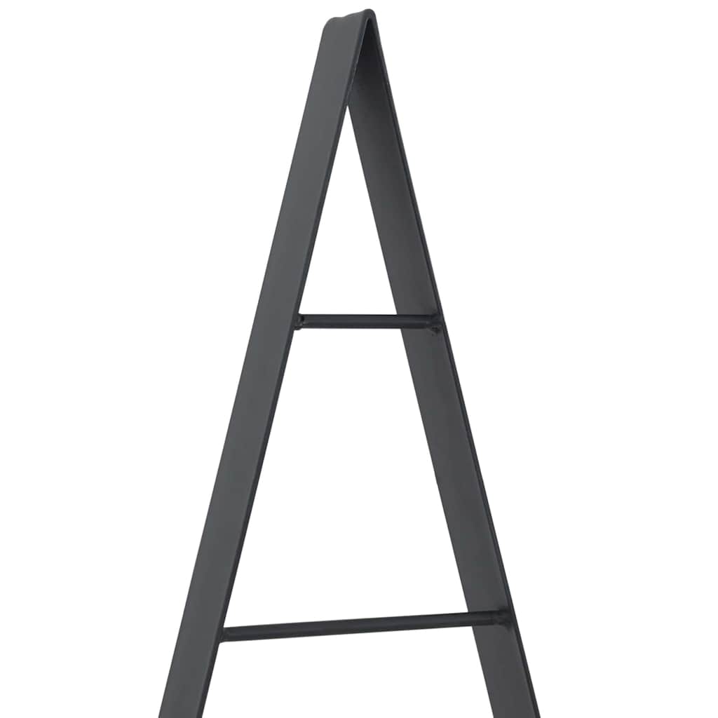 Fém karácsonyfa állvánnyal Fekete 125 cm Acél