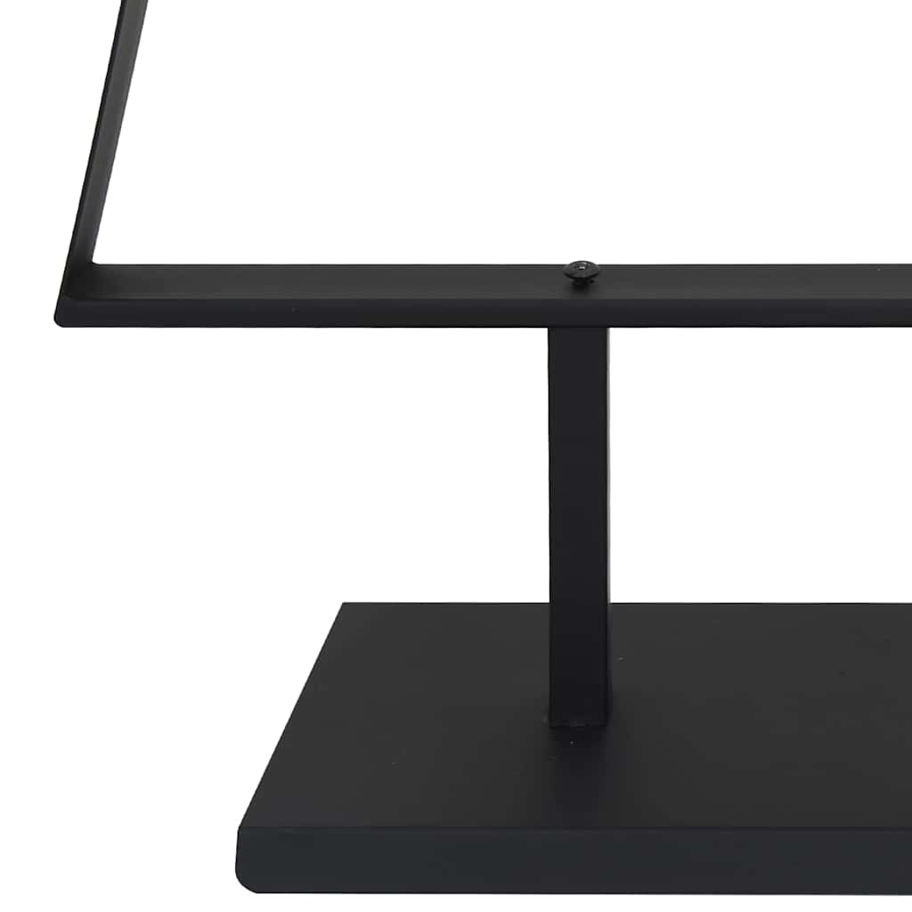 Fém karácsonyfa állvánnyal Fekete 150 cm Acél