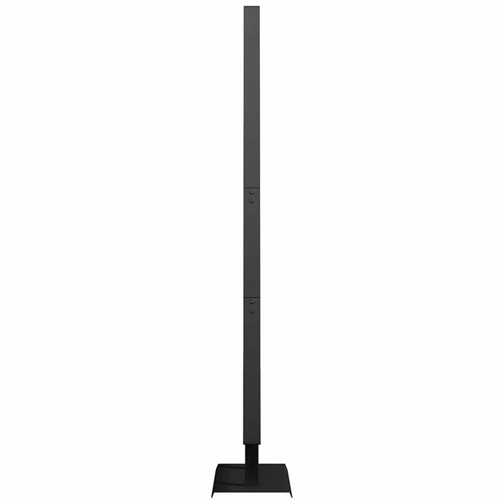 Fém karácsonyfa állvánnyal Fekete 150 cm Acél