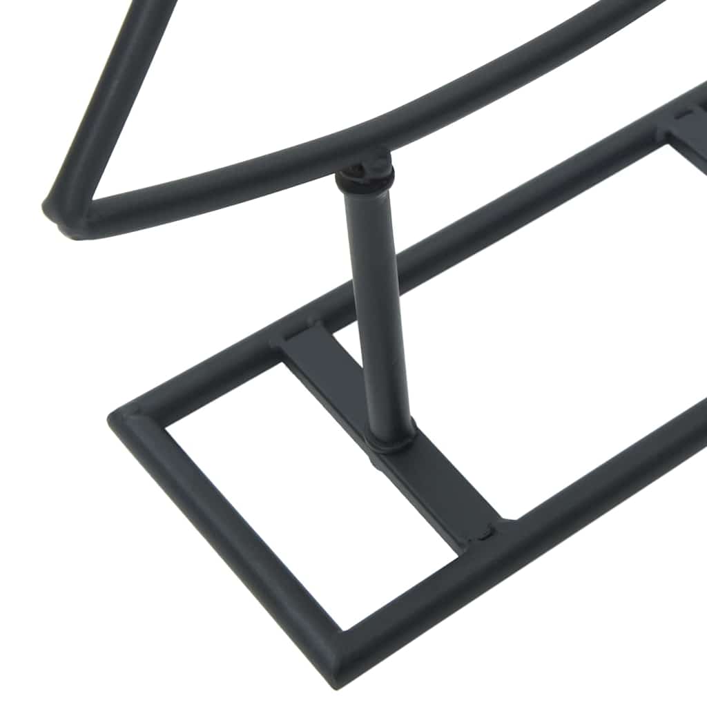 Fém karácsonyfa állvánnyal Fekete 90 cm Acél