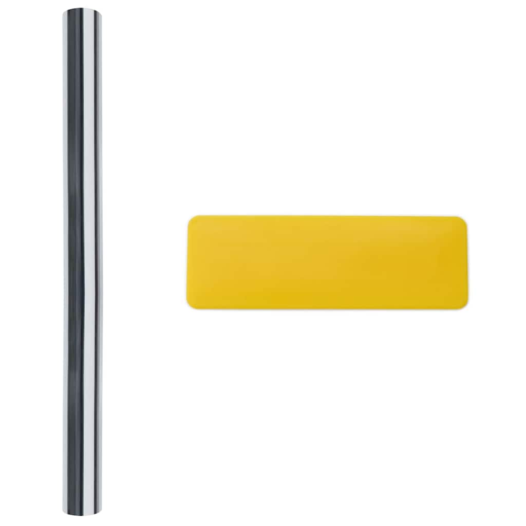 Statikus Reflektív Napelem Ablakfólia Ezüst 45 x 2000 cm PVC