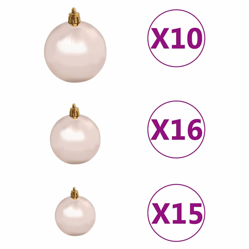 Karcsú karácsonyfa 300 LED-del Zöld 210 cm PVC és tömör fenyőfa