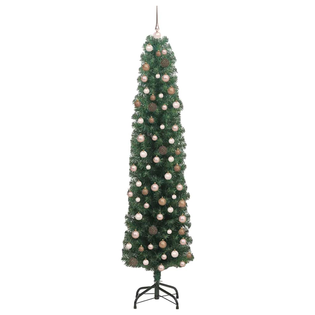Mű karácsonyfa 300 LED-del Zöld 180 cm PVC, acél és műanyag