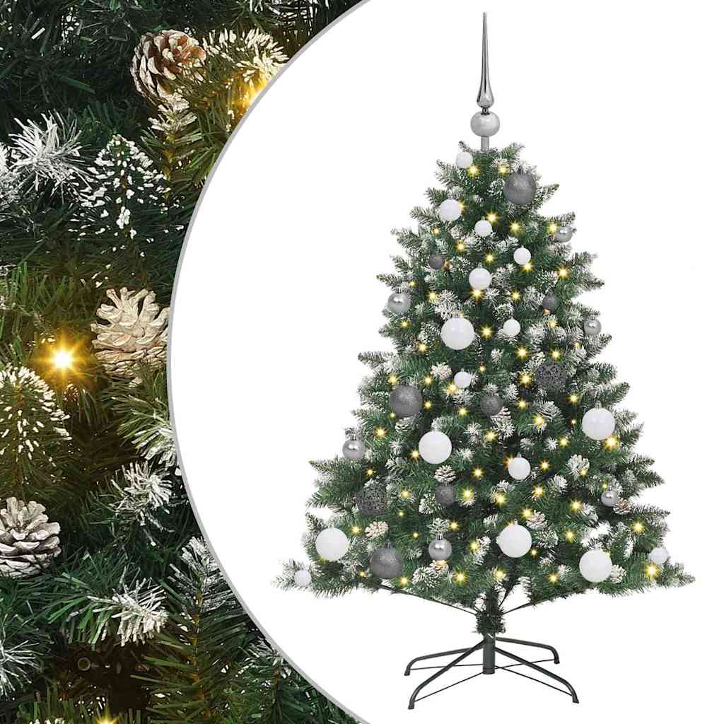 Mű karácsonyfa Zöld 85 x 85 x 120 cm PVC és Műanyag és Acél