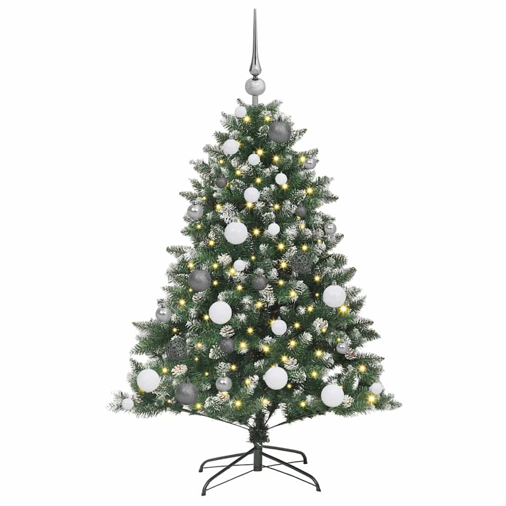 Mű karácsonyfa Zöld 85 x 85 x 120 cm PVC és Műanyag és Acél