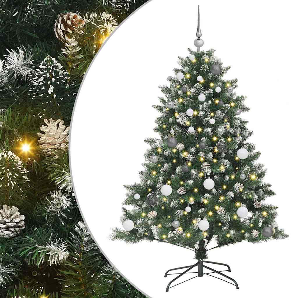 Mű karácsonyfa Zöld 105 x 105 x 150 cm PVC és Műanyag és Acél