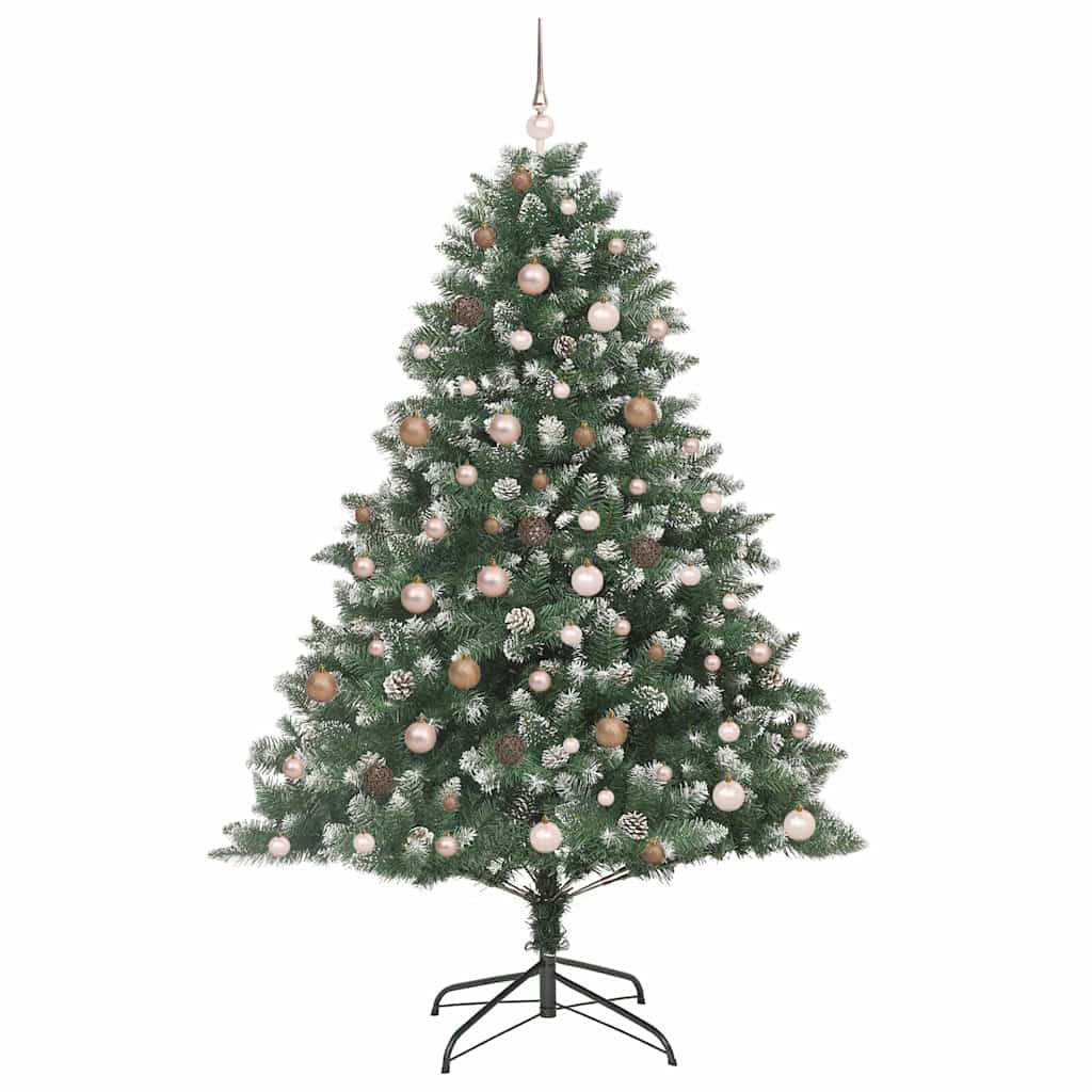 Mű karácsonyfa Zöld 140 x 140 x 210 cm PVC és Műanyag és Acél