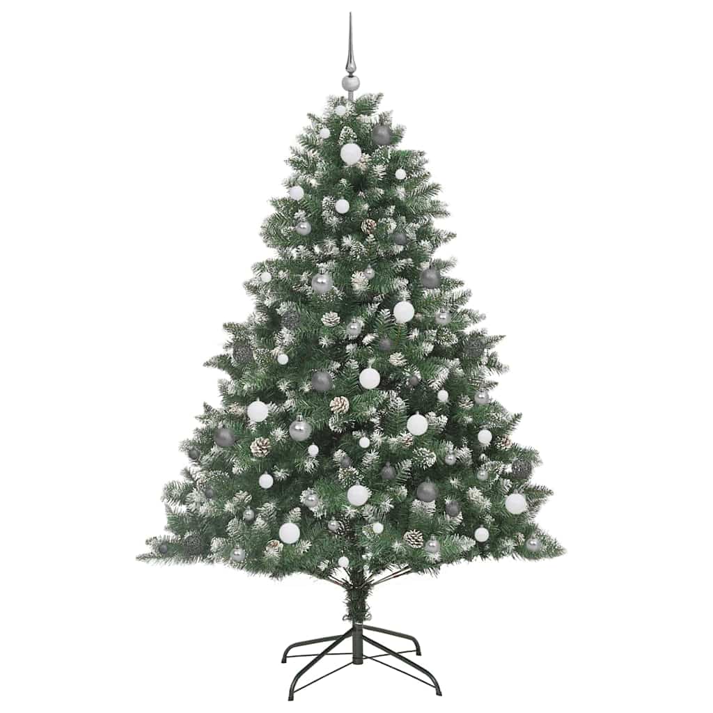 Mű karácsonyfa Zöld 140 x 140 x 210 cm PVC és Műanyag és Acél