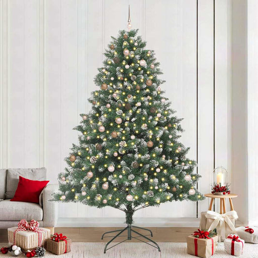 Mű karácsonyfa Zöld 160 x 160 x 240 cm PVC és Műanyag és Acél