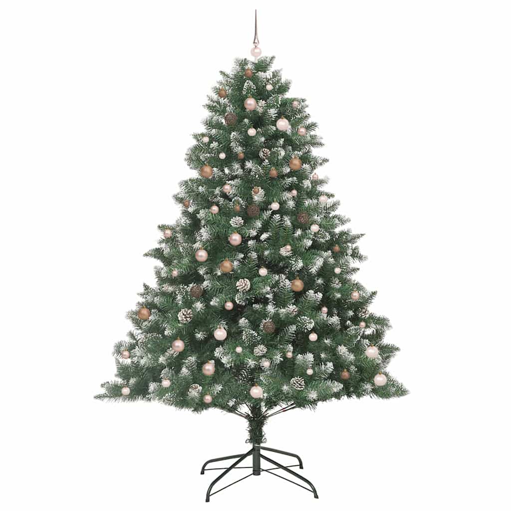 Mű karácsonyfa Zöld 160 x 160 x 240 cm PVC és Műanyag és Acél