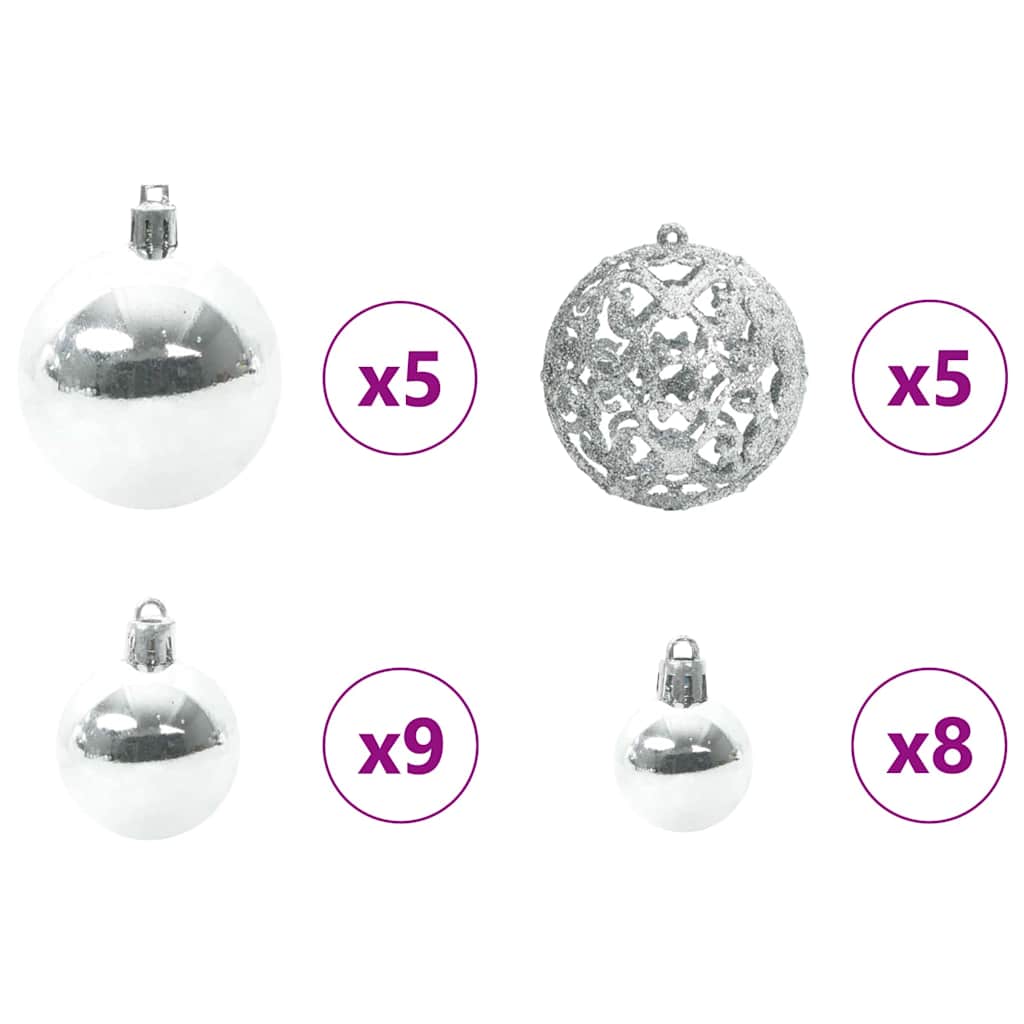 Mű karácsonyfa 150 LED-del Zöld 150 cm PVC és fém