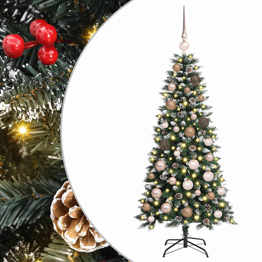 Mű karácsonyfa Zöld 55 x 55 x 120 cm PVC és Műanyag és Acél