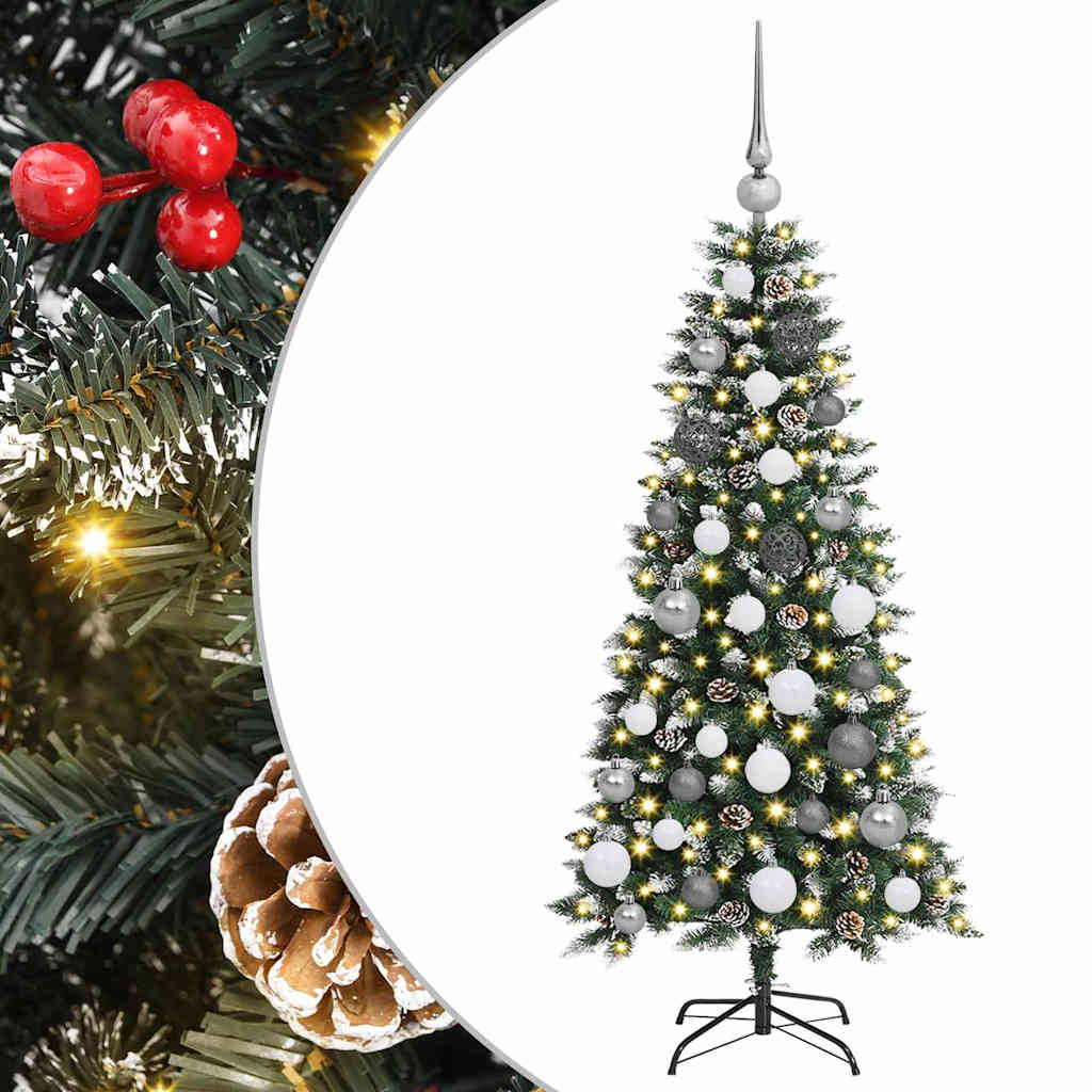 Mű karácsonyfa Zöld 55 x 55 x 120 cm PVC és Műanyag és Acél