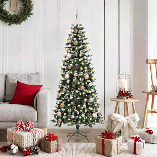 Mű karácsonyfa Zöld 66 x 66 x 150 cm PVC és Műanyag és Acél
