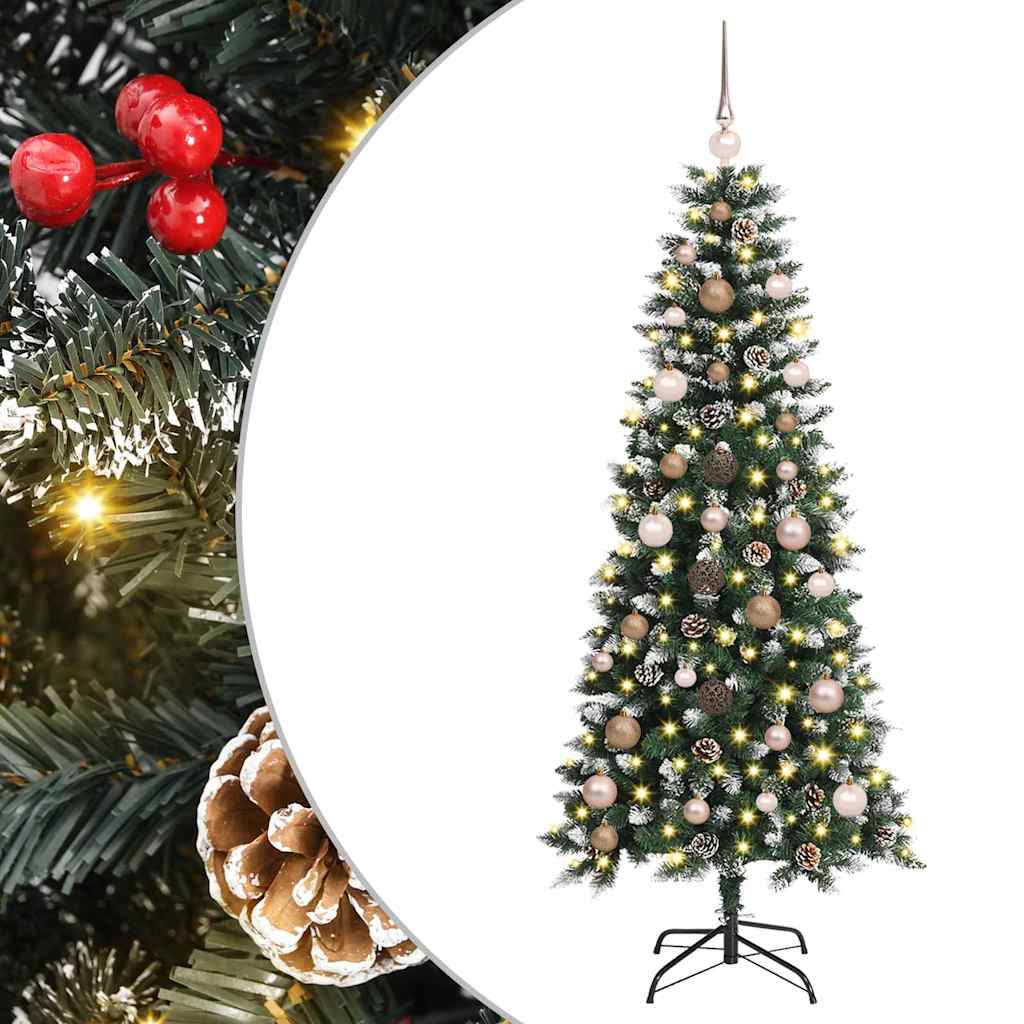 Mű karácsonyfa Zöld 66 x 66 x 150 cm PVC és Műanyag és Acél