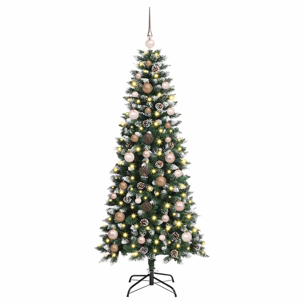 Mű karácsonyfa Zöld 66 x 66 x 150 cm PVC és Műanyag és Acél