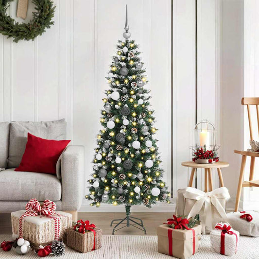 Mű karácsonyfa Zöld 66 x 66 x 150 cm PVC és Műanyag és Acél