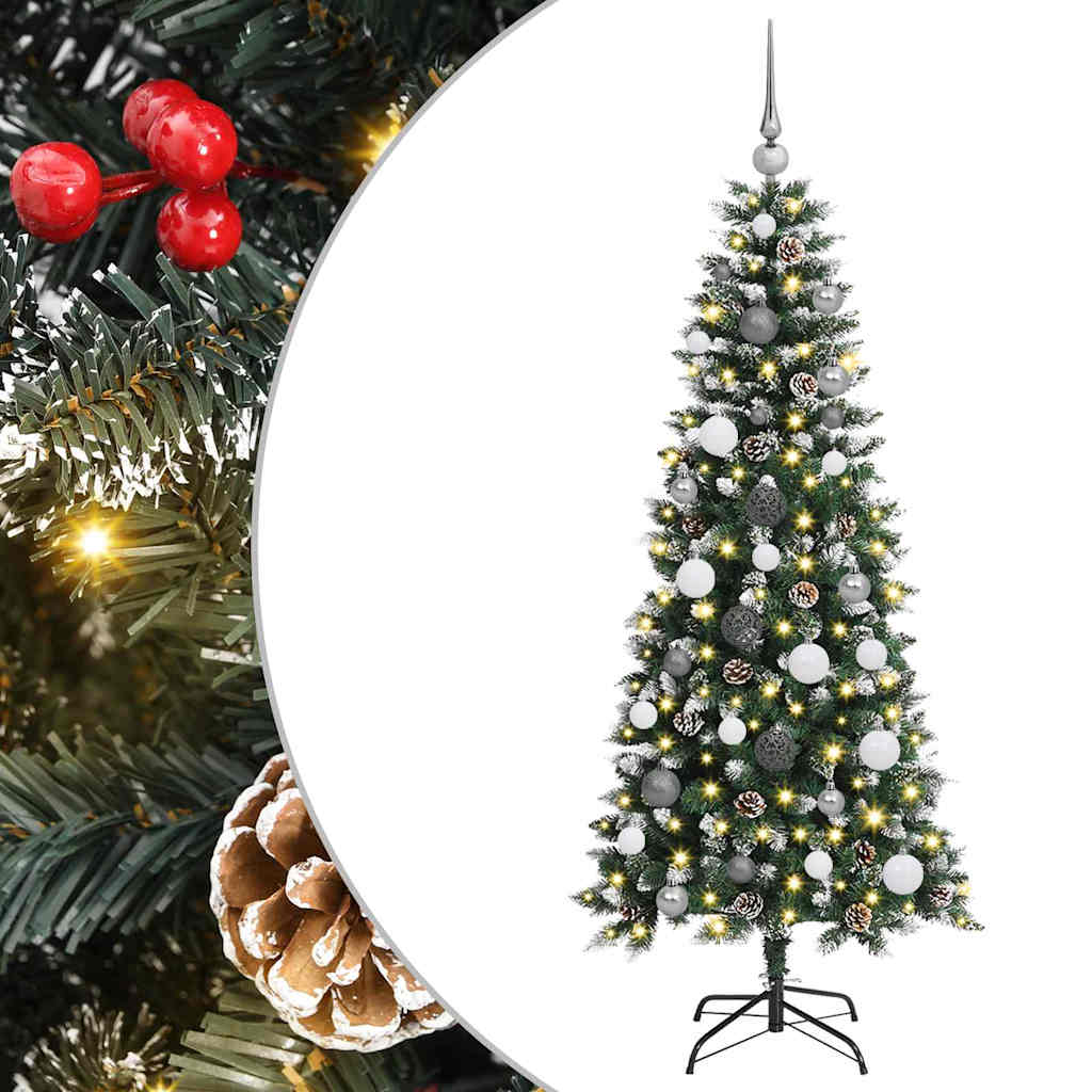Mű karácsonyfa Zöld 66 x 66 x 150 cm PVC és Műanyag és Acél