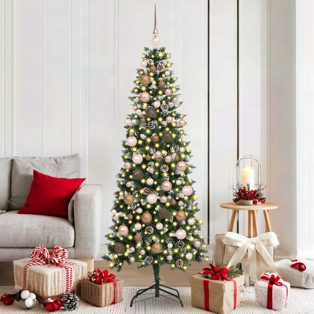 Mű karácsonyfa Zöld 76 x 76 x 180 cm PVC és Műanyag és Acél