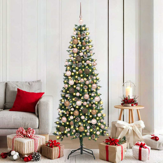 Mű karácsonyfa Zöld 76 x 76 x 180 cm PVC és Műanyag és Acél