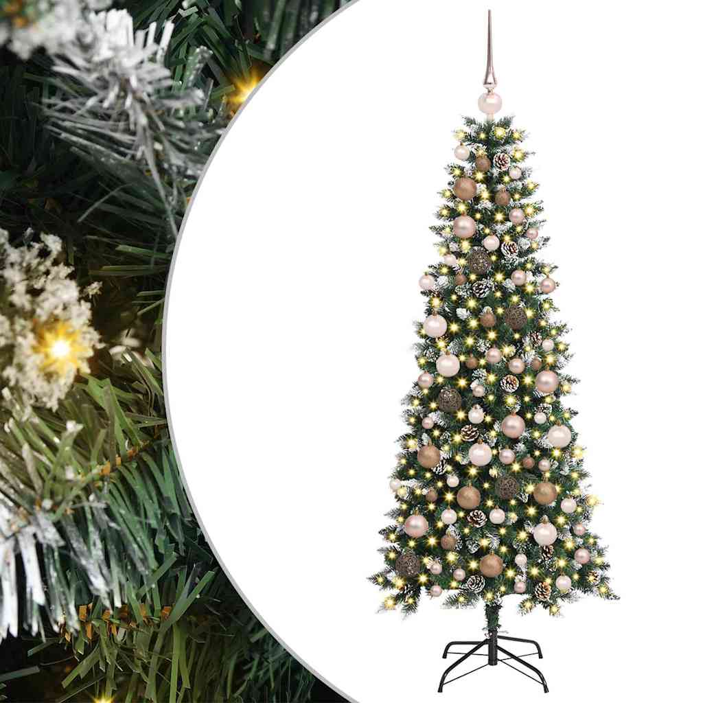 Mű karácsonyfa Zöld 76 x 76 x 180 cm PVC és Műanyag és Acél