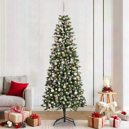 Mű karácsonyfa Zöld 86 x 86 x 210 cm PVC és Műanyag és Acél