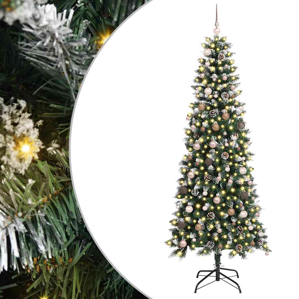 Mű karácsonyfa Zöld 86 x 86 x 210 cm PVC és Műanyag és Acél