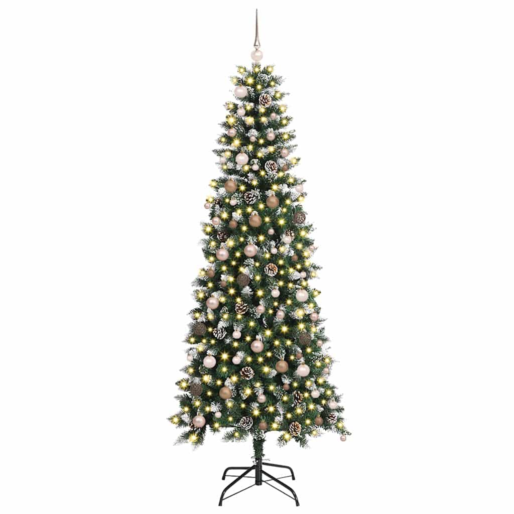Mű karácsonyfa Zöld 86 x 86 x 210 cm PVC és Műanyag és Acél