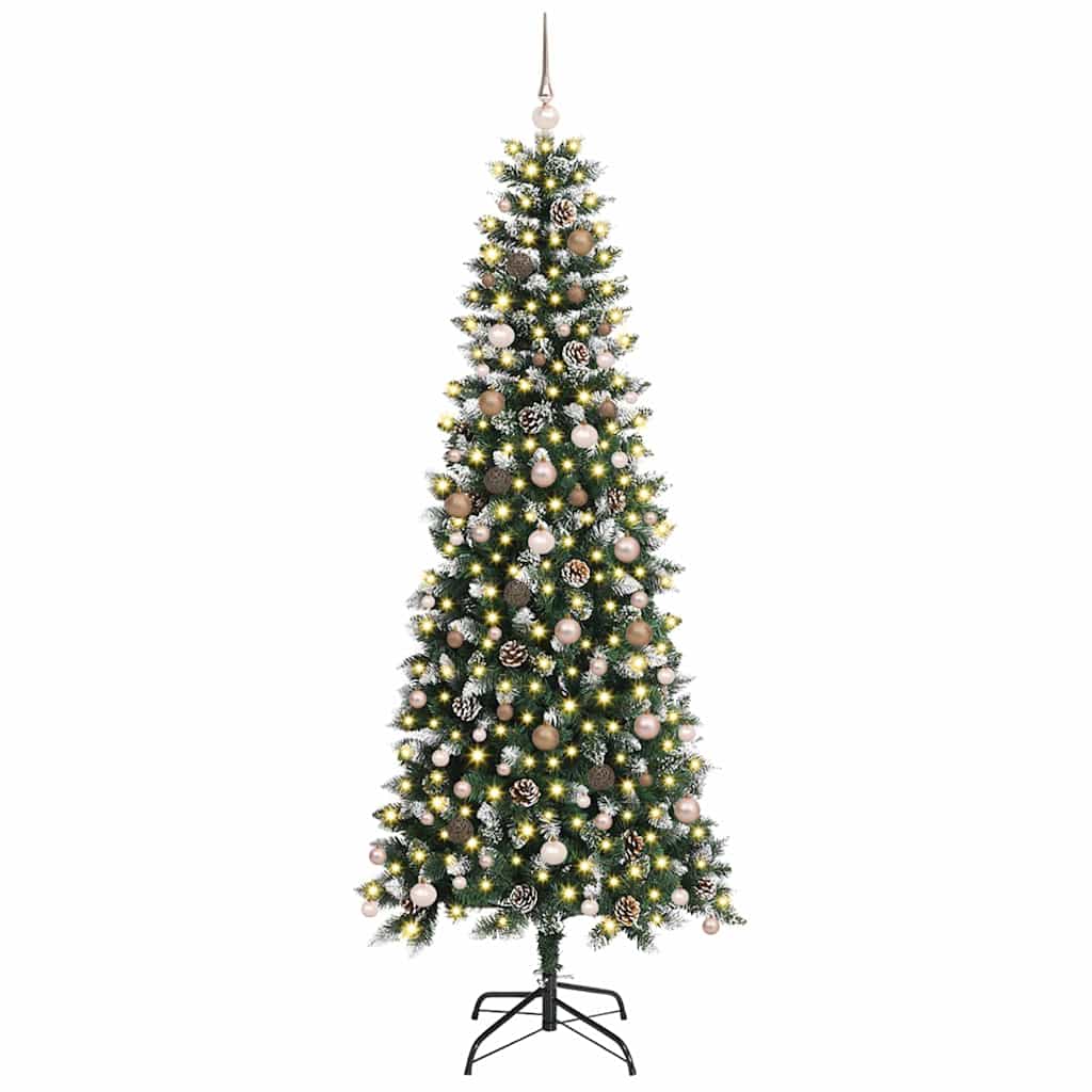 Mű karácsonyfa Zöld 96 x 96 x 240 cm PVC és Műanyag és Acél
