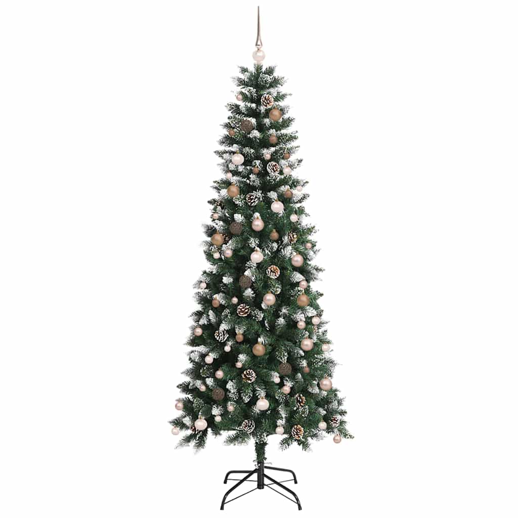 Mű karácsonyfa Zöld 96 x 96 x 240 cm PVC és Műanyag és Acél