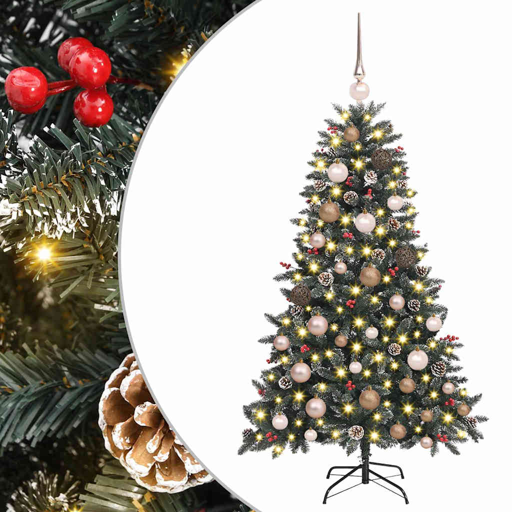 Mű karácsonyfa Zöld 68 x 68 x 120 cm PVC és Műanyag és Acél