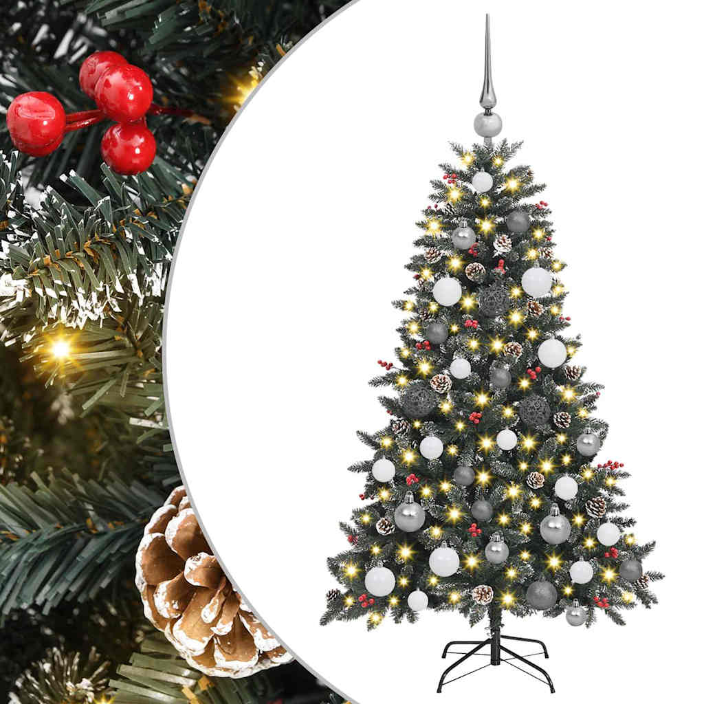 Mű karácsonyfa Zöld 68 x 68 x 120 cm PVC és Műanyag és Acél
