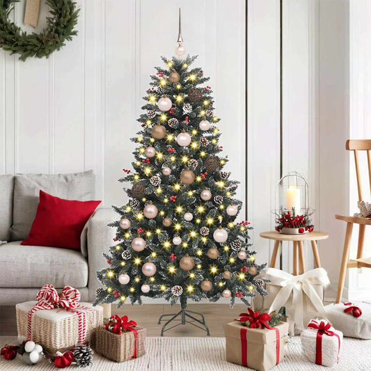 Mű karácsonyfa Zöld 83.5 x 83.5 x 150 cm PVC és Műanyag és Acél