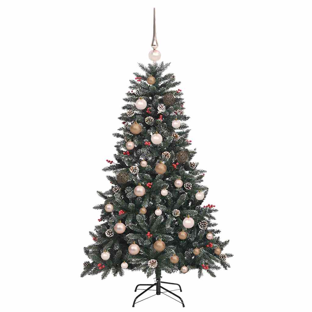 Mű karácsonyfa Zöld 83.5 x 83.5 x 150 cm PVC és Műanyag és Acél