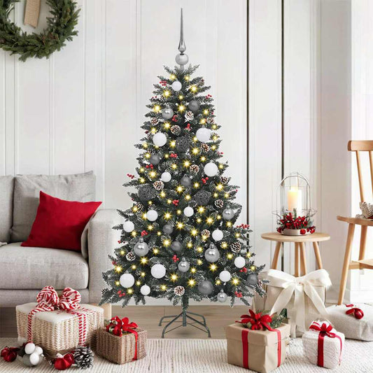 Mű karácsonyfa Zöld 83.5 x 83.5 x 150 cm PVC és Műanyag és Acél