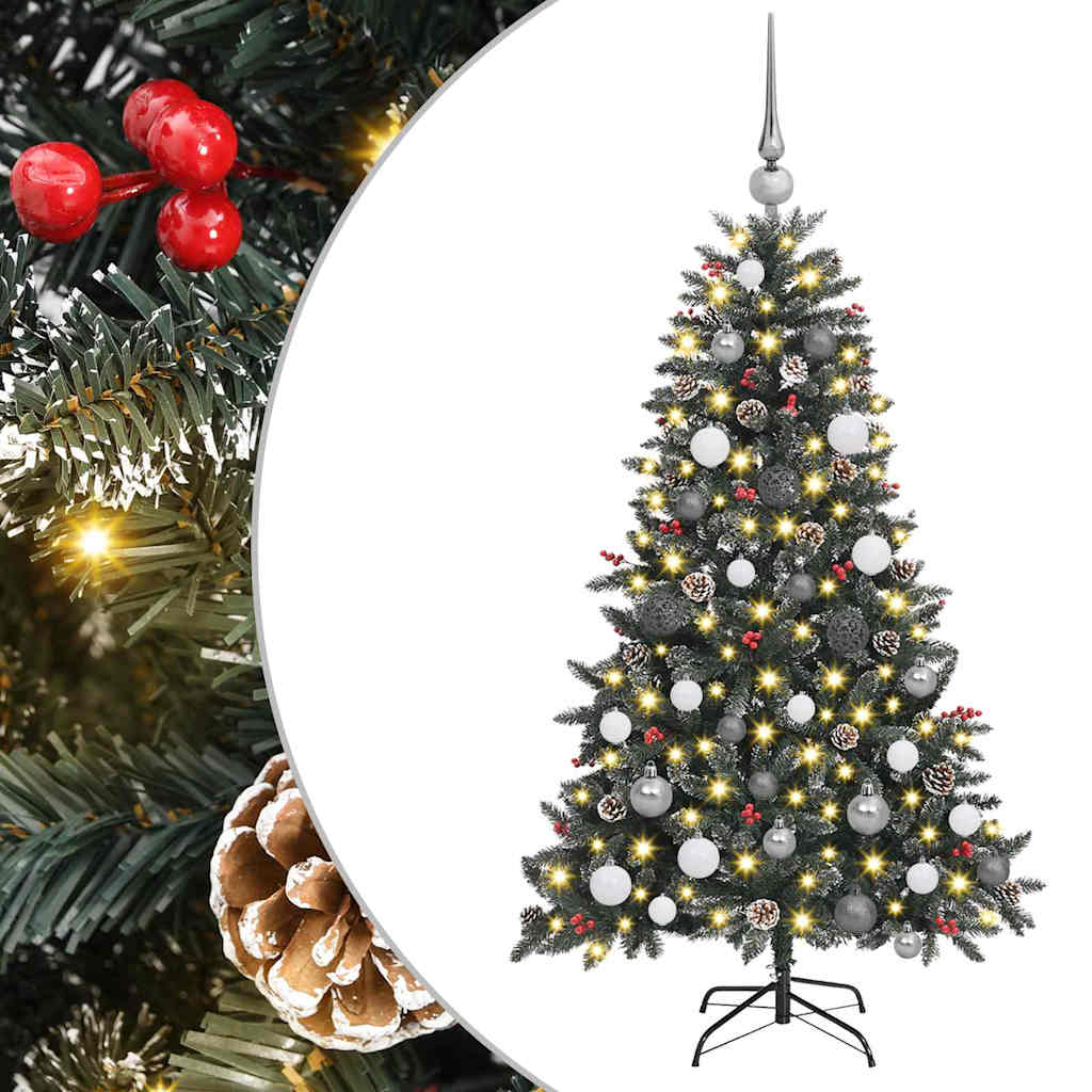 Mű karácsonyfa Zöld 83.5 x 83.5 x 150 cm PVC és Műanyag és Acél
